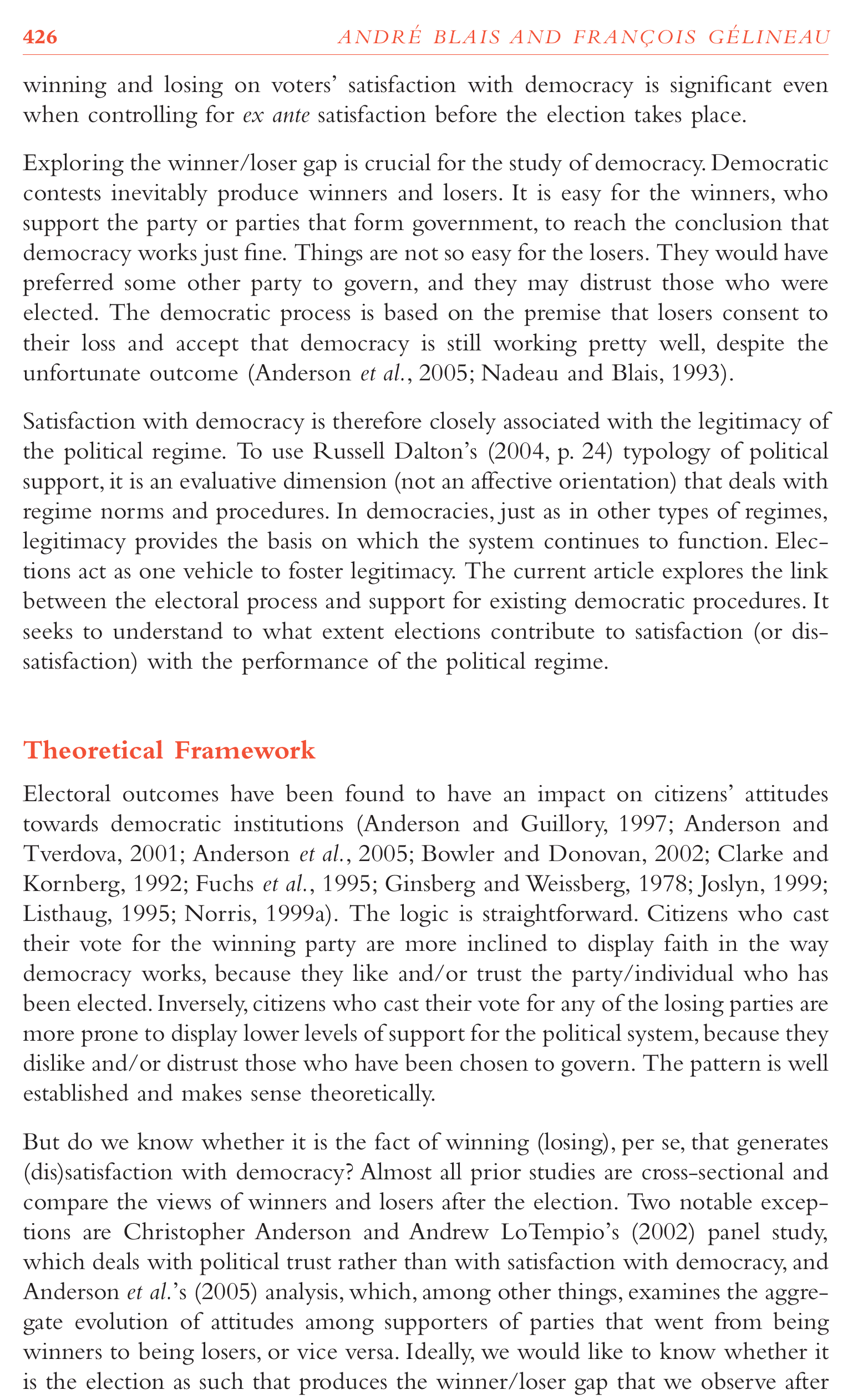Blais et Gélineau (2007), page 426